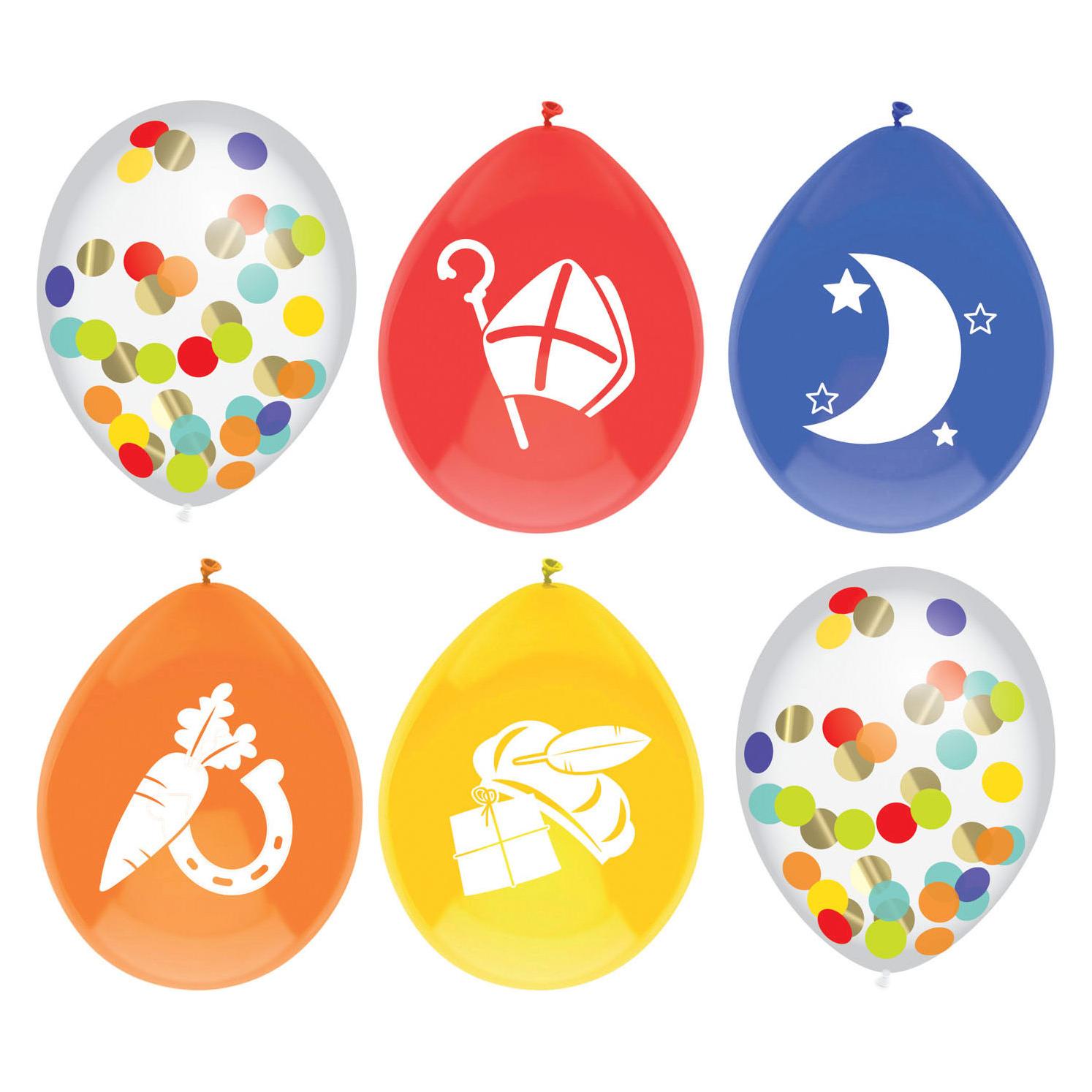 Haza Witbaard Ballonmix Sint, 6St. (6x) (22178080)