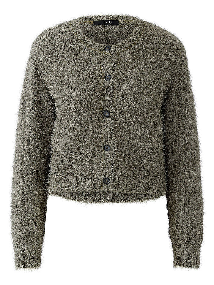 Oui Cardigan in Grün - 42
