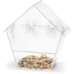 Tchibo - Fenster-Vogelfutterhaus - transparent