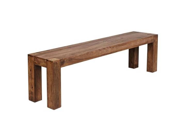 WOHNLING Zitbank Mumbai 160x35x45 cm Massief Sheeshamhout Naturel