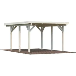 Palmako Carport Karl 11,7 m2 naturbelassen Holzcarport