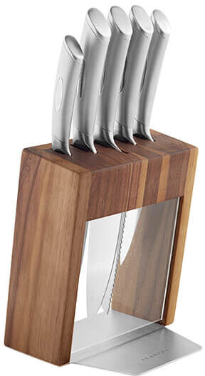 Scanpan Classic Steel 6 Piece Knife Block Set