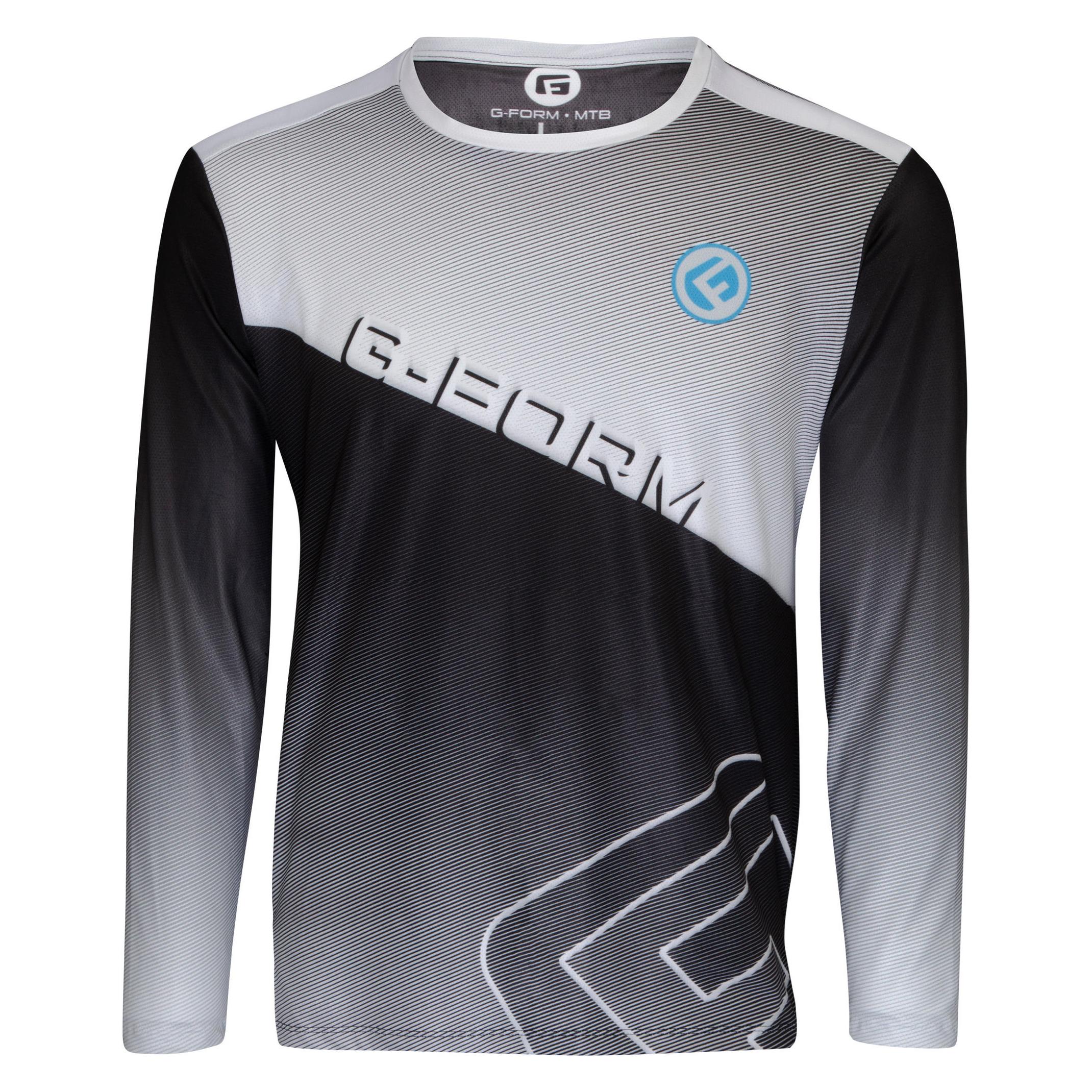 G-Form Langarmshirt Men Podium Jersey Bl/Wh Gr.Xl (XL) (JS9300066)