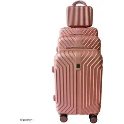 NTK-Collection Hartschalenkoffer 4er-Set Mabell Rosegold, Koffer, Gold, Rosa