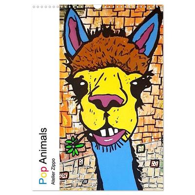 Pop Art Animals - Atelier Zippo (Wandkalender 2026 DIN A3 hoch), CALVENDO Monatskalender