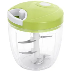 Cheffinger Manueller Zerkleinerer 900ml Edelstahl, Zerkleinerer, Grün