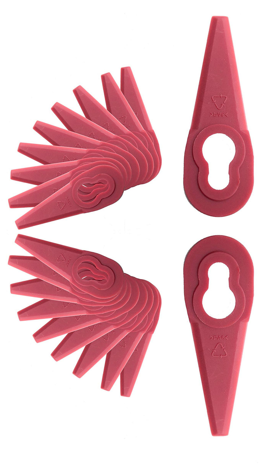 Selius Reservemeset grastrimmer-accessoires, 20 stuks voor 20V grastrimmer