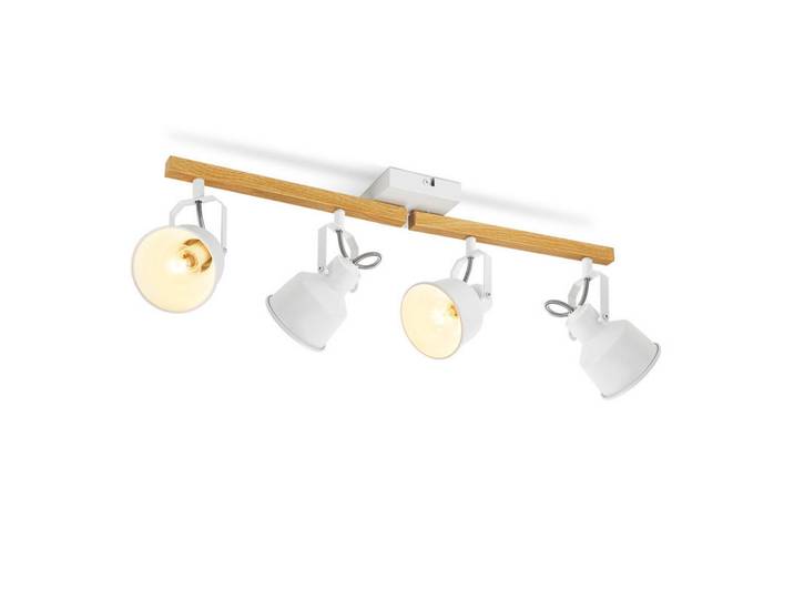 Nettlife Deckenstrahler Dodge 4-flammig 64/19/14 cm, Weiß, Metall, E14, 19x14x64 cm, Lampen & Leuchten, Innenbeleuchtung, Spots & Strahler, Deckenspots