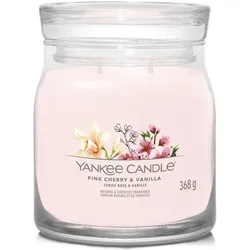 Pink Cherry & Vanilla Signature Medium Jar 368g 2-Docht