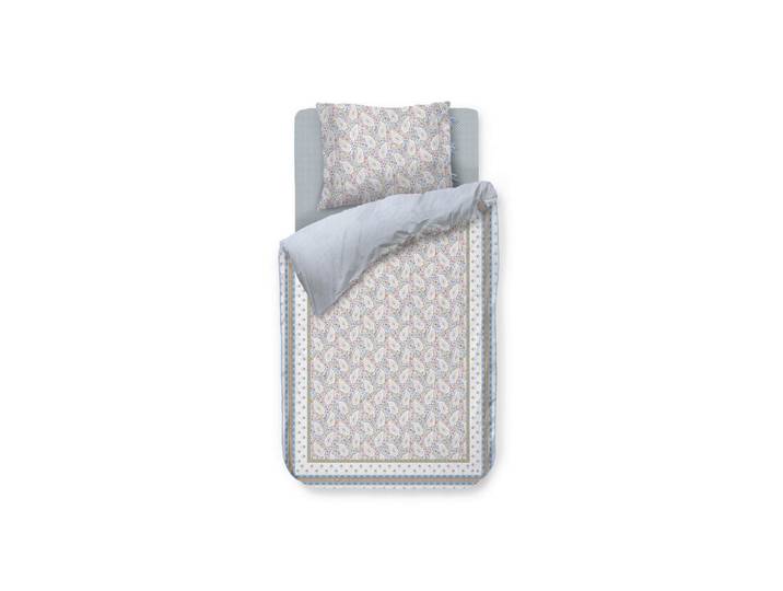 Pip Home Bettwäsche Kairi Bloom, Hellblau, Ornament, 140x200 cmes Vertrauen - Oeko-Tex®, Heimtextilien, Bettwäsche & Leintücher, Bettwäsche, Satin-Bettwäsche