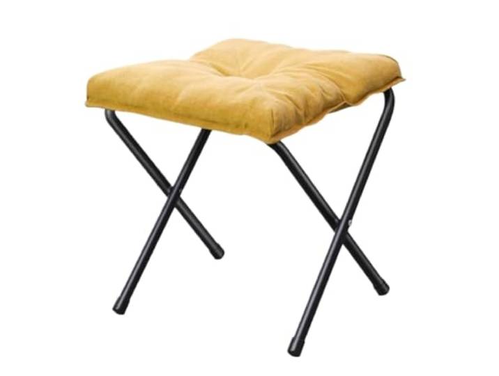 DANNMPX Sitzhocker Wohnzimmer Moderne Faltbare Fußstütze, Faltbarer Lazy Sofa Hocker Zusätzliche Sitzplätze(Yellow)