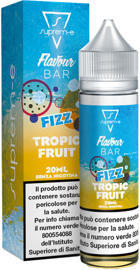 Suprem-e Fizz Tropic Fruit Flavour Bar Liquido Shot Mix 20ml Frutto Del Drago Mirtillo Ananas Ghiaccio