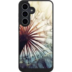 Nivocase Handyhülle für Samsung Galaxy S25 FE Hülle NIVOpure Case Schwarz Blumen Fotografie Pusteblume (Samsung Galaxy S25 FE), Smartphone Hülle, Schwarz