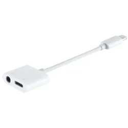 8-Pin Audio Adapter mit Ladefunktion, 3,5mm, weiß