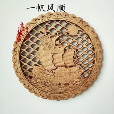 Inspire Select Hand Carved Camphor Wood Dragon & Phoenix Wall Art 3D Traditional Chinese Decorative Panel With Natural Fragrance t
