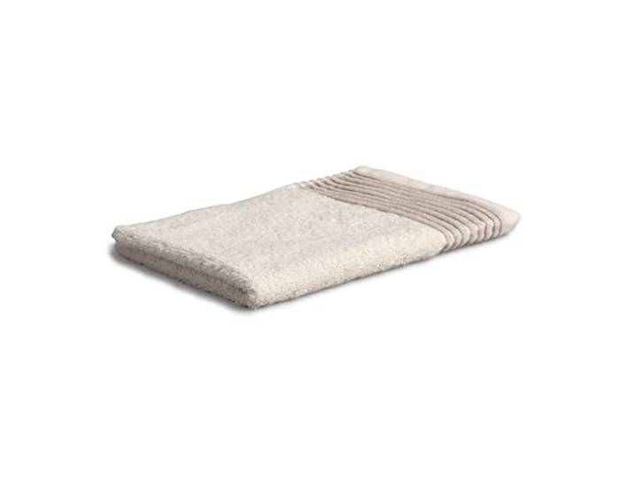 möve Wellness Gästetuch Uni mit Chenillebiesen 30 x 50 cm aus 100 % Baumwolle (Spinair), nature