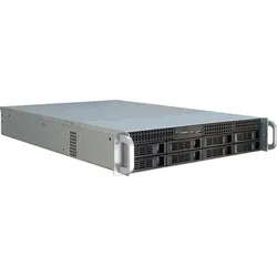 Inter-Tech IPC 2U-2408 Rack Schwarz, Edelstahl