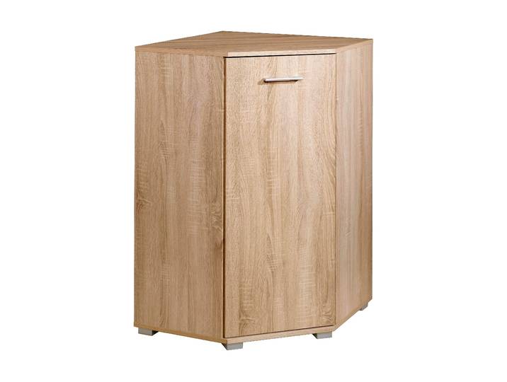 Eckkommode PRIESS, braun (struktureichefarben hell), Ausführung 2, Sideboards, Eckkommode