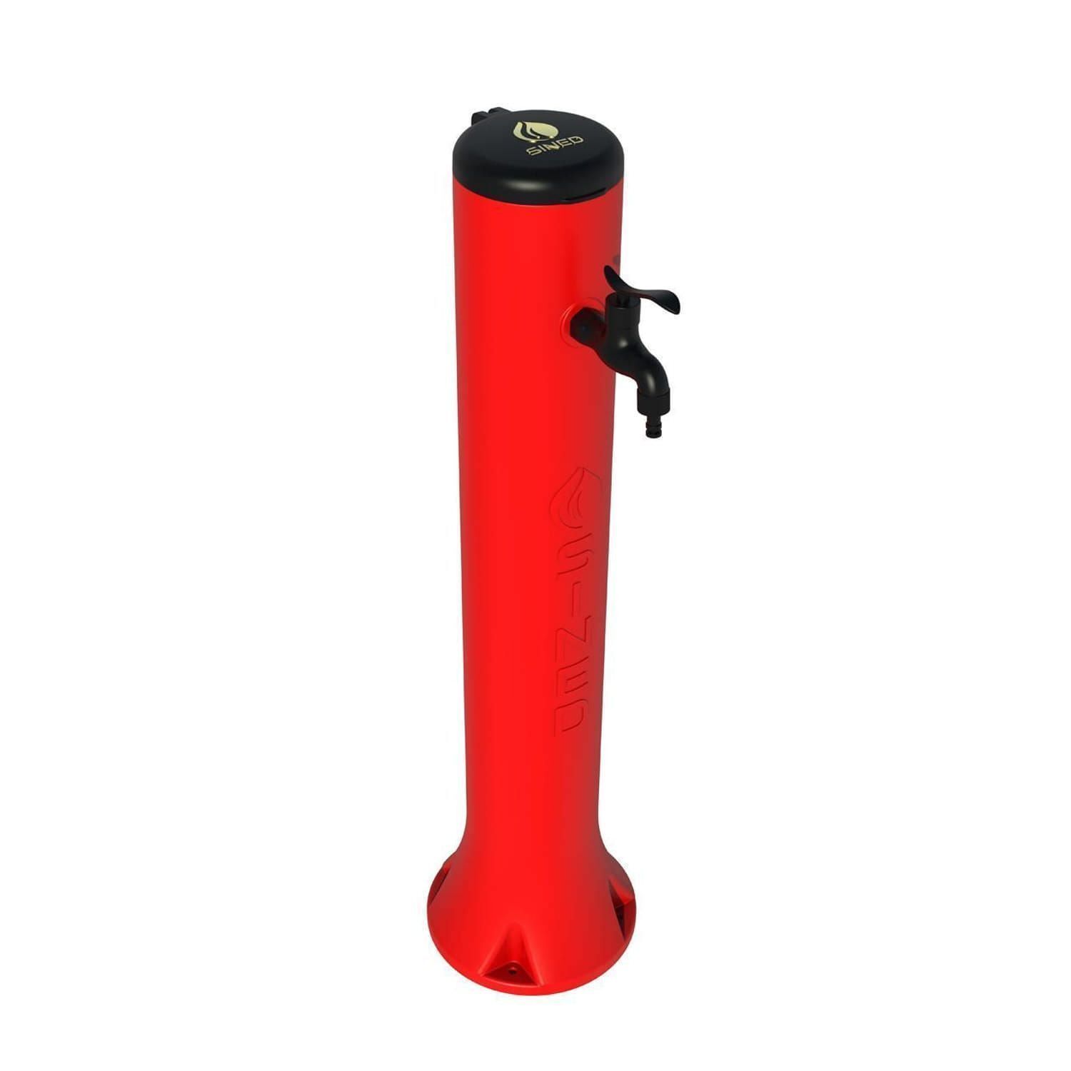 Sined | Gartensprudler Tritone - 100X25 Cm - Rot - Uv-Beständig - Einfach Zu Installieren