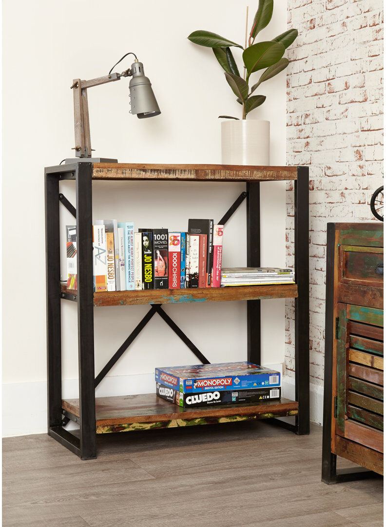 Rio DeHond 100 cm H x 90 cm W Steel Etagere Bookcase 100cm H X 90cm W X 40cm D