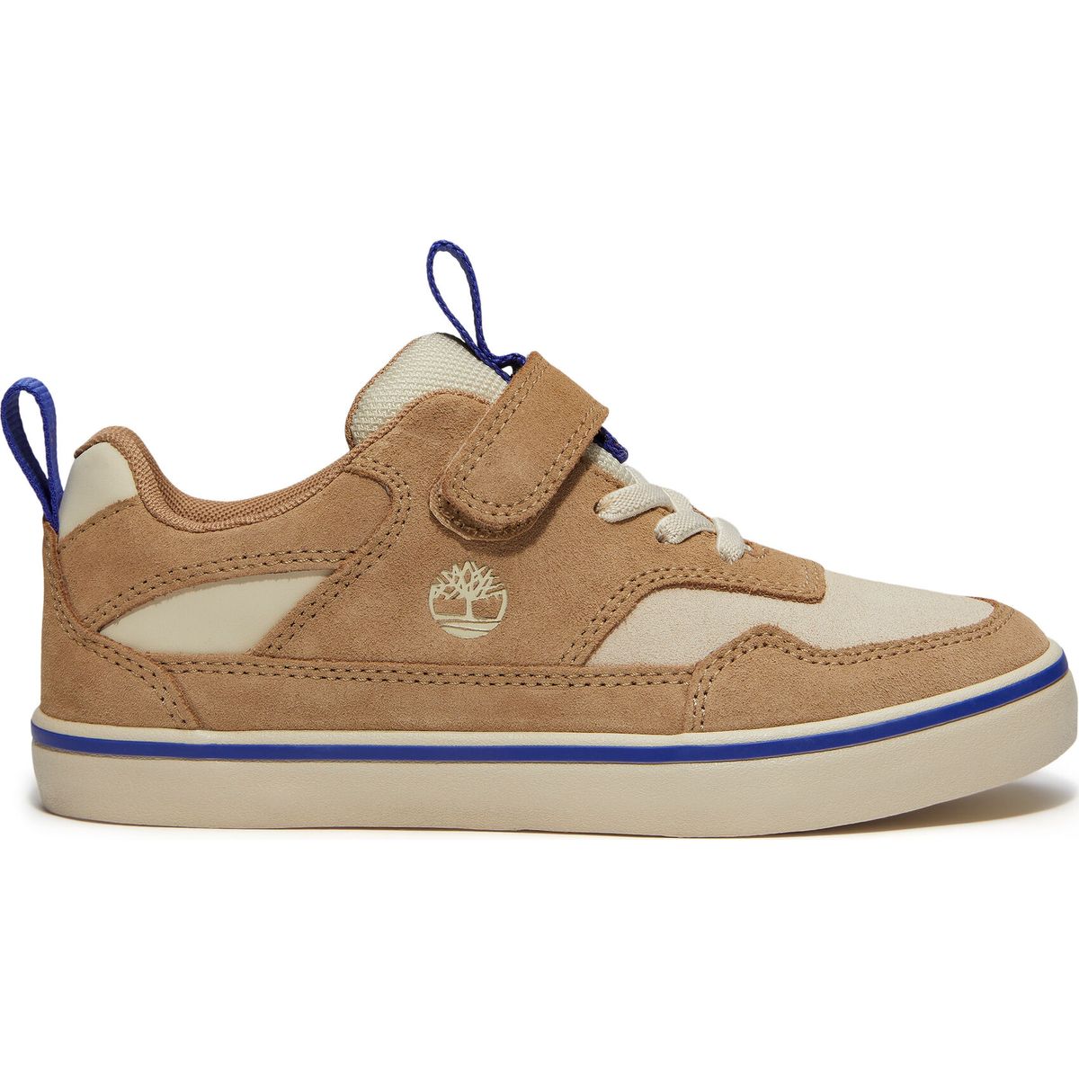 Timberland Kids Low Hook & Loop Sneaker natural suede 3 TB0A6H44EUP1-3