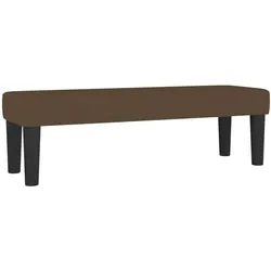 vidaXL Sitzbank Dunkelbraun 100x30x30 cm Stoff