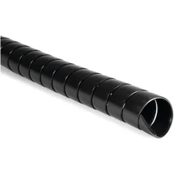 HellermannTyton, Kabelschutz + Kabelführung, Spiralschlauch schwarz 1 Meter SPF50 (Kabelspiralschlauch, 100 cm)