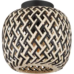 Deckenleuchte Colly Naturfarben/Schwarz max.15Watt Deckenlampe
