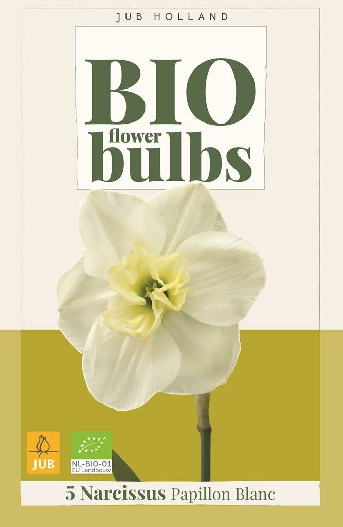 Bio narcis Papillon Blanc 5 bollen