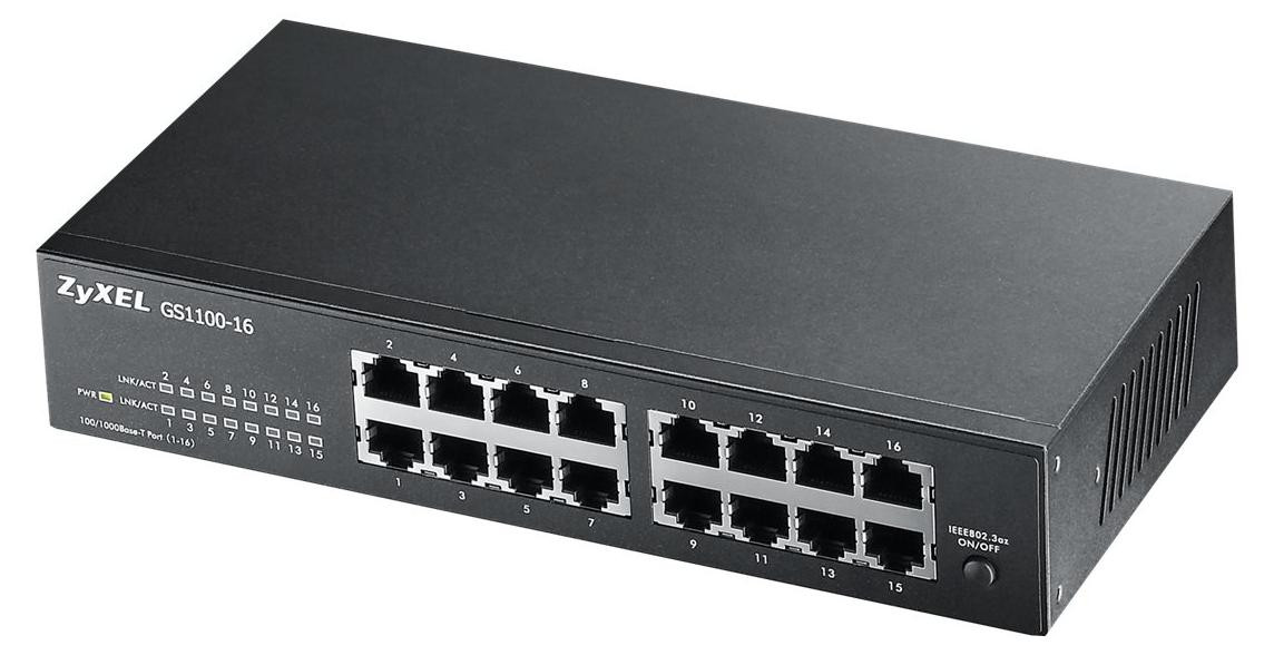Zyxel GS1100-16 V4 16-Port Gigabit Unmanaged Switch
