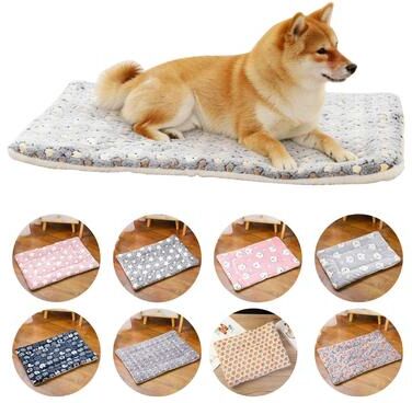 Uplift Essentials Thickened Flannel Winter Warm Cat Mat grey Bear s