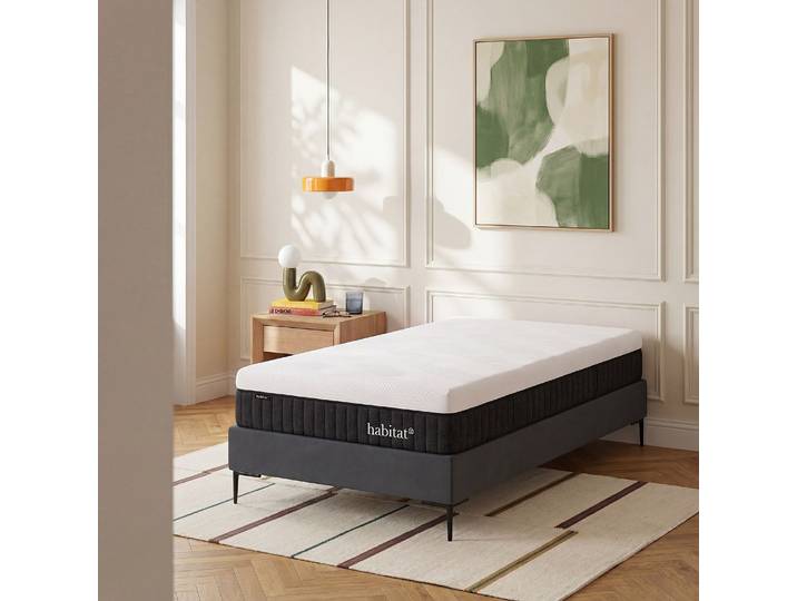 HABITAT - Matelas hybride déhoussable ressorts ensachés et mousse à mémoire de forme - 90 x 200 cm - Hybride genese