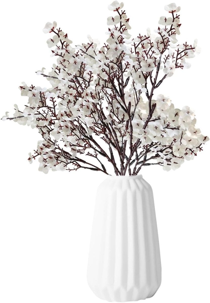 Wit Kunst Gypsophila Boeket van Kunstbloemen voor Decoratie - 50 cm