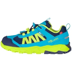 Trollkids Kinder Tronfjell Hiker Low Wanderhalbschuh - 34 - pool blue/dark indigo
