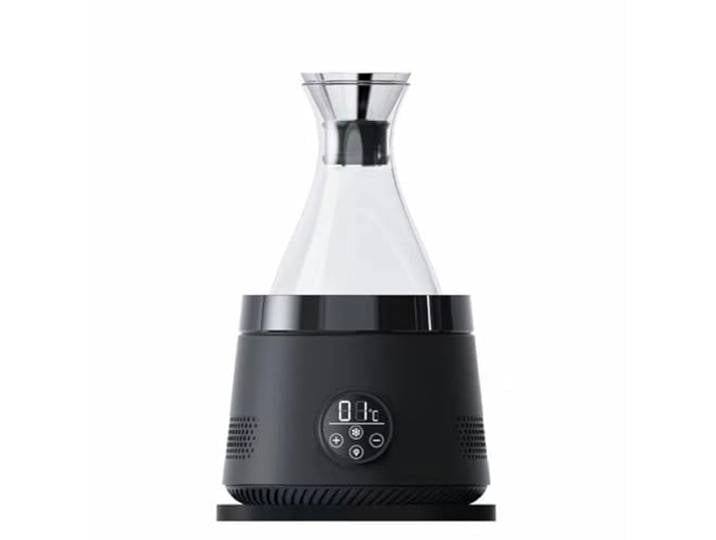 RKXKJ Elektrischer Weinkühler (0–20 °C), 1,5 L/50 Oz, Ultraleiser Wasserkrug, Mit 3-Farbiger Atmosphärenbeleuchtung, Digitalem Display, Geschenk Für Weinliebhaber