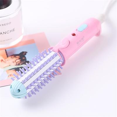 Mini elektrischer Haarglätter Reisen Lockenwickler Locken Trockner Styling Werkzeug Haarglätter Ionen Lockenstab Professionelle Heißbürste Valentinstagsgeschenk