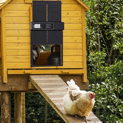 Perfect Picks Market Automatic Poultry Coop Door With LCD Timer & Easy Installation Battery Operated Automatic Poultry Coop Door With LCD Timer & Easy Installation Battery Operated