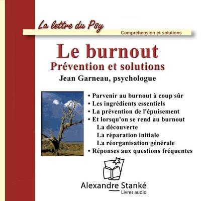 Le burnout - Jean Garneau, Audio, 9782895581666