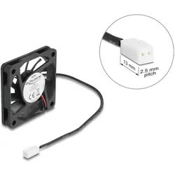 DELOCK Axiallüfter 5 V DC, 60 x 60 x 10 mm schwarz