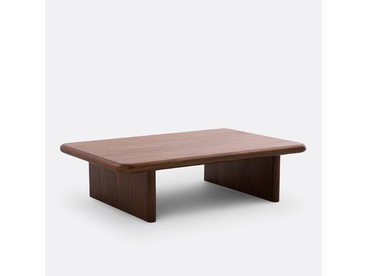 LA REDOUTE Table basse plaqué noyer, Curva Marron Coloris Noyer