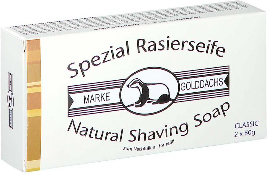 Rasierseife Classic 2er Pack Golddachs 2X60g