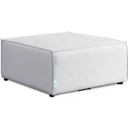 HOME DELUXE Modulares Sofa Hocker VERONA - 87 x 87 cm Hellgrau