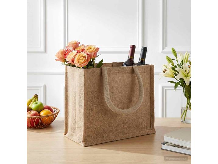 vidaXL Jute-Handtaschen 50 Natur 26 x 22 x 14 cm 100% Tossa-Jute
