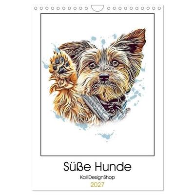 Süße Hunde (Wandkalender 2027 DIN A4 hoch), CALVENDO Monatskalender