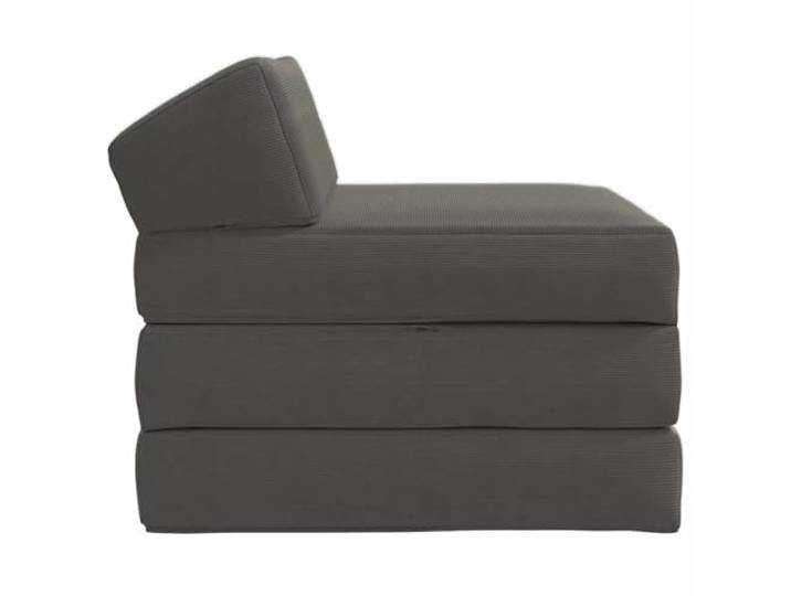 KTHLBRH Klappsofa Dunkelgrau 70 x 60 x 49 cm Bezug aus 100 % Polyester, bequemer Schaumstoff, Bezug mit Reißverschluss, Verwendung im Innenbereich