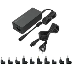 Conceptronic OZUL08B10 90W Universelles Laptop-Ladegerät, inkl. 10 Ladeadapter