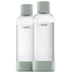 Mysoda 1 liter - BPA-fri plastik - Dueblå, Wassersprudler Zubehör, Grün, Transparent