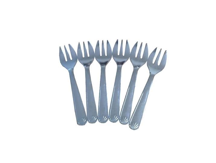 Set de 6 fourchettes à huitres Coquille Inox Roger Orfèvre