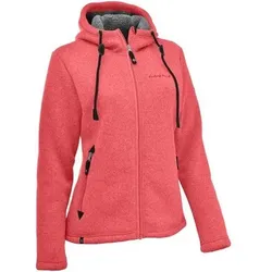 MAUL Damen Chieming Strickfeecejacke+Kapuze, Größe 36 in Rot 82