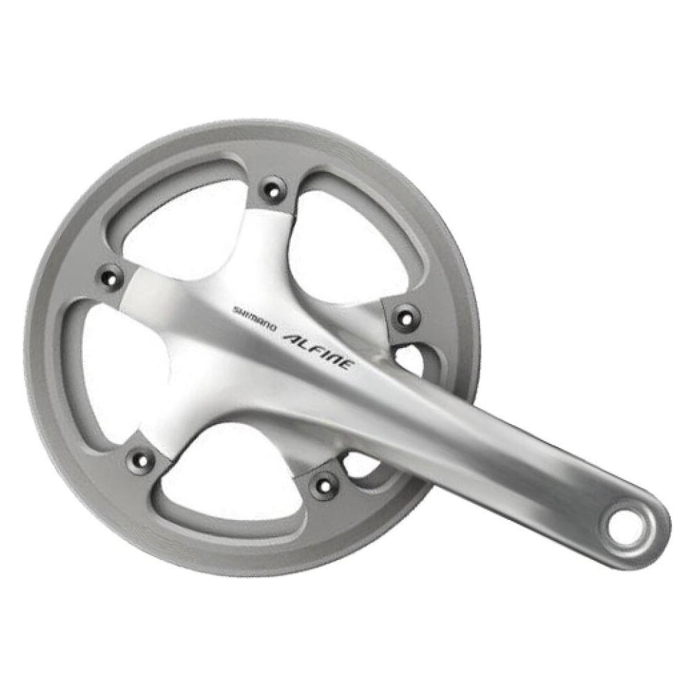 Shimano Kettenradgarnitur Alfine FC-S501 HT II 170 mm 45Z silber Box (170 mm) (EFCS501CB5C2S)